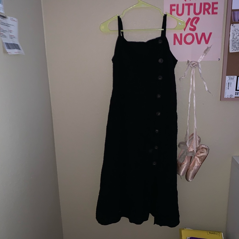 Black Buttoned Dress